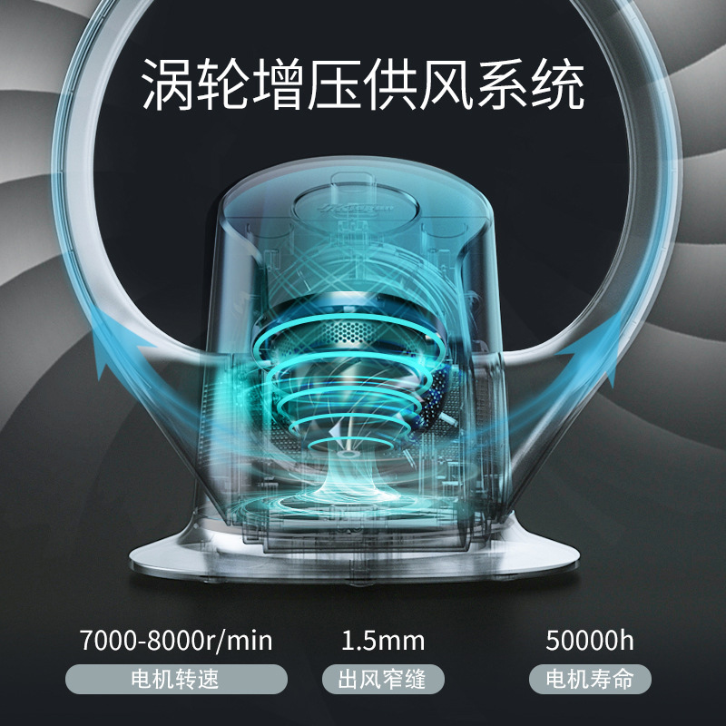 Hittery 电梯专用无叶风扇 305WD钛灰色(电梯款自动开机)(单位:台)高清大图
