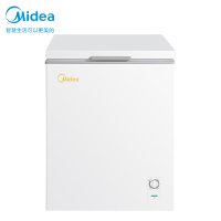 美的(Midea)143升 卧式冷柜小型冰柜家用冰柜 冷藏冷冻转换柜 顶开门 节能单温 BD/BC-143KMD(E)
