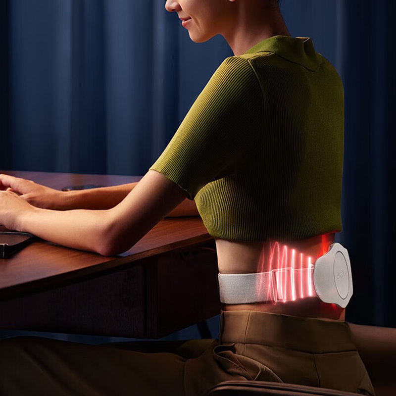 SKG腰部按摩器双脉4分区冲红光热敷热灸智能蓝牙K3系列1代豪华高清大图