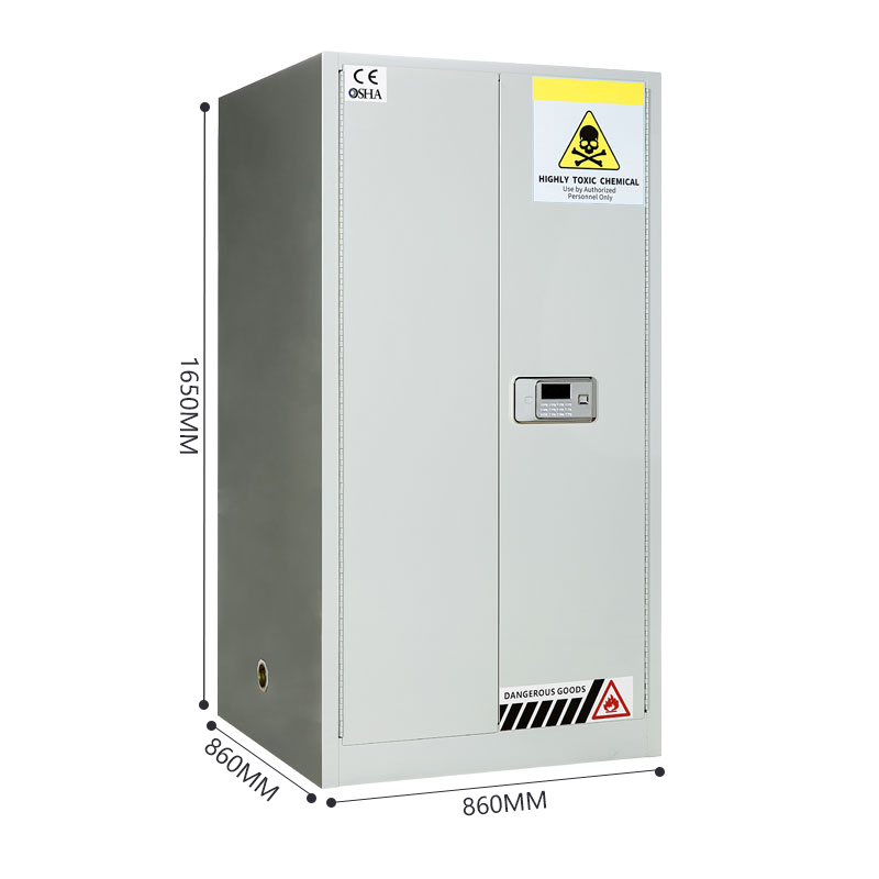 臻远ZY4041506毒麻柜实验室化学品药品存储柜安全柜防爆柜 60加仑高清大图
