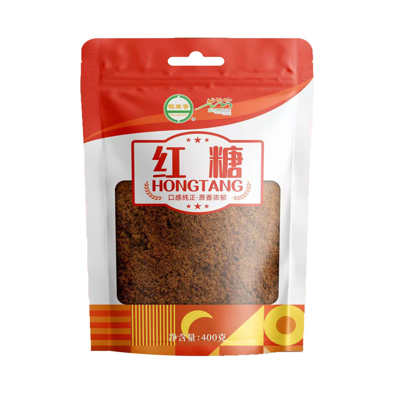 鹤来香 砂糖绵白糖调味甘蔗糖细砂食用糖 纯红糖400克*2包