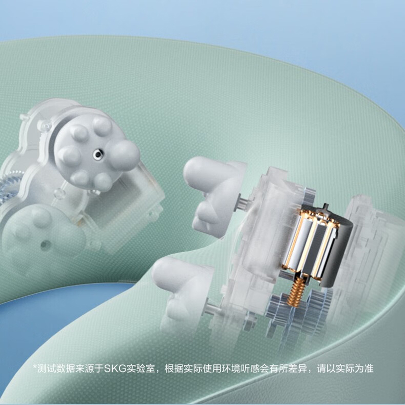 SKG颈椎按摩器N5揉捏热敷U型按摩枕肩颈部按摩仪智能脖子护颈仪 N5揉捏款护颈仪-天青色高清大图