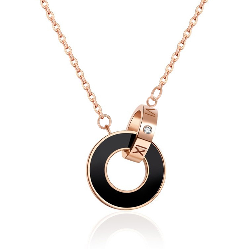 bf璀尚珠宝罗马假日时尚双环钻石女士项链套链bfd0104视频