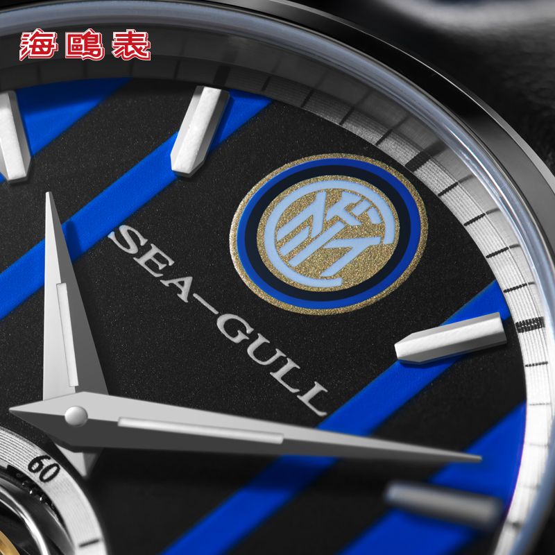 海鸥表(SEA-GULL) 国际米兰110周年球迷专属陀飞轮 限量特别纪念款 819.92.6110
