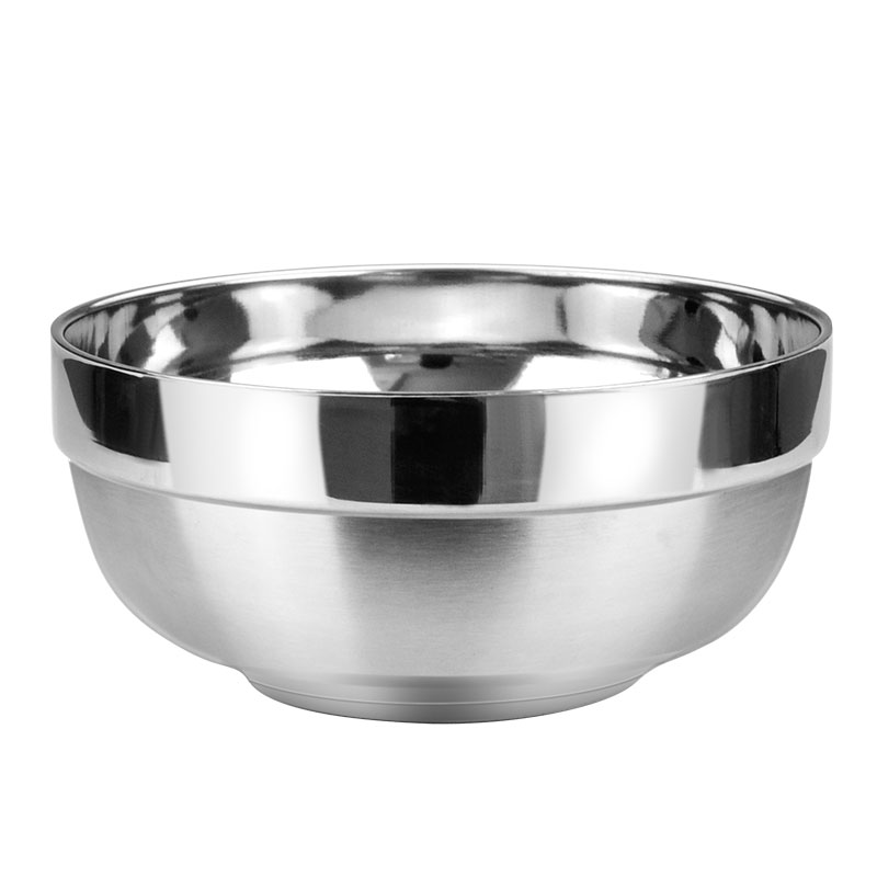 温朵娜(viendona)304不锈钢碗双层防烫隔热加深加厚面完汤碗快餐碗