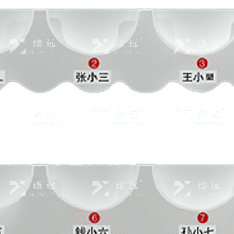 臻远ZY-AQMJ-20安全帽架挂墙存放头帽架摆放架车间壁挂式放置架 四层二十位高清大图