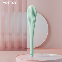 YOTTOY 经络拍打器拍打板养生拍痧板硅胶健身专业经络拍打棒专用敲打锤扇贝拍痧板 AM23P02 绿色