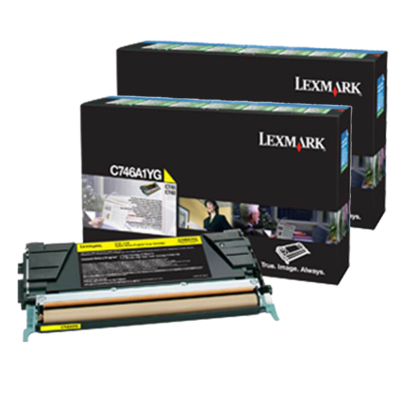 利盟 (Lexmark) C746A1YG 墨粉 7000页 黄色 (适用 lexmark X74)(单位:件)