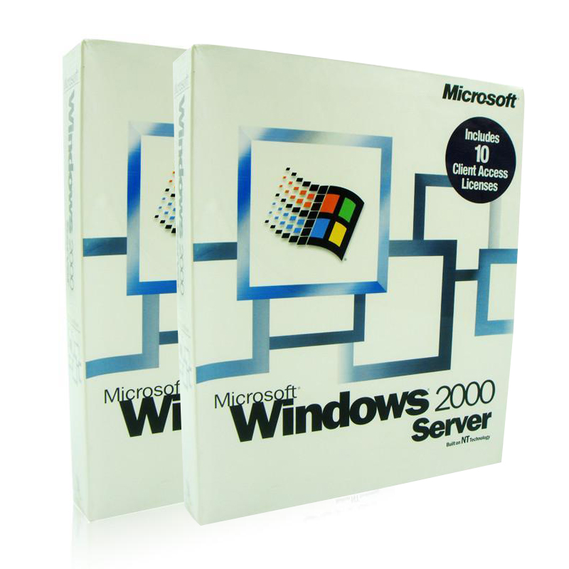 微软原装正版windows2000server英文版10用户彩包fpp参数