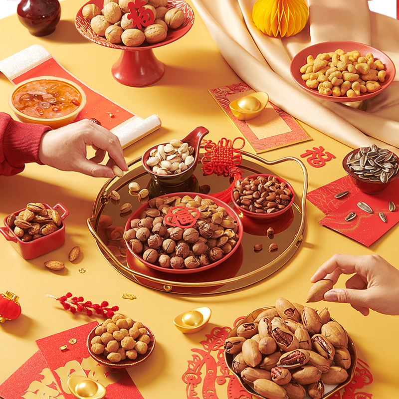 来伊份LYFEN 新春坚果礼盒八方来财F款高清大图