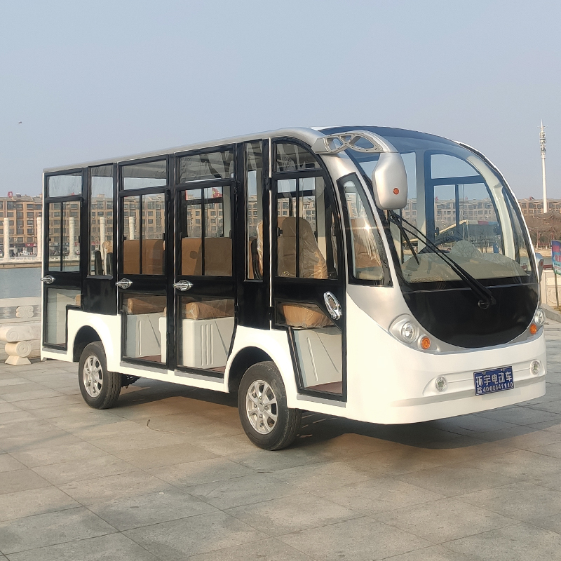 环宇首骐景区旅游观光车酒店售楼处看房接待车全封闭电动观光车校园