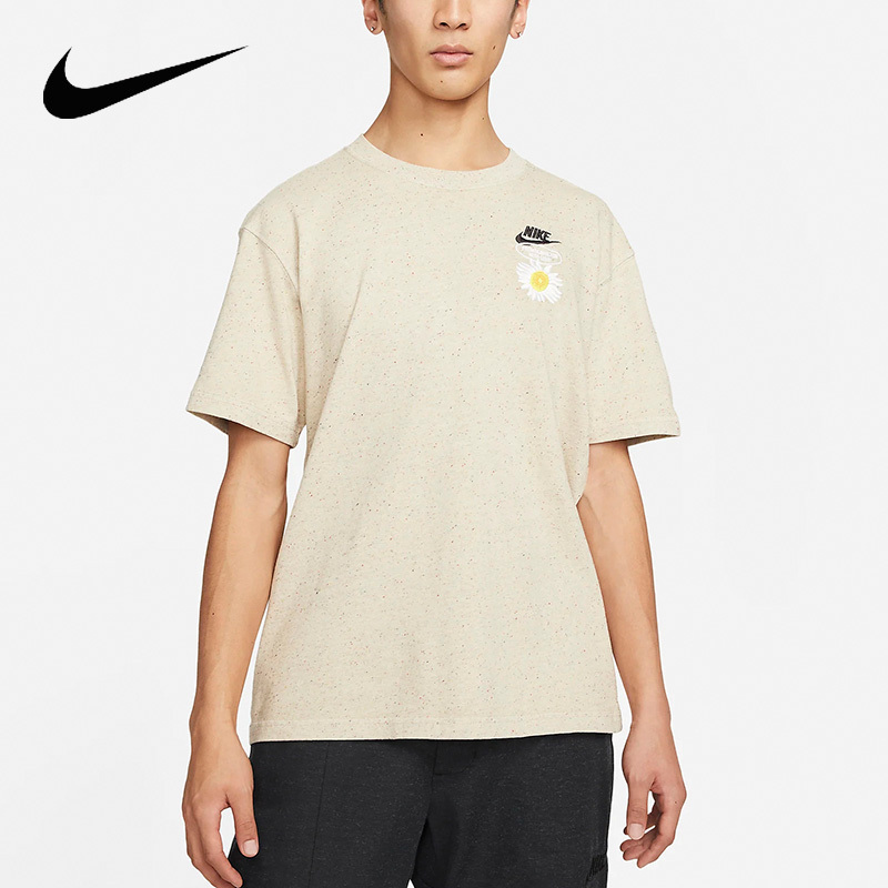 nike耐克短袖男夏季新款运动小雏菊刺绣印花半袖t恤dm6113视频