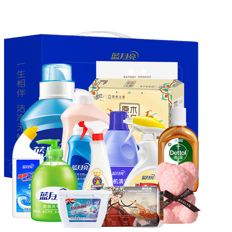 蓝月亮 蓝月亮家庭清洁13件套LYL241015005 轻松满足日常清洁所需