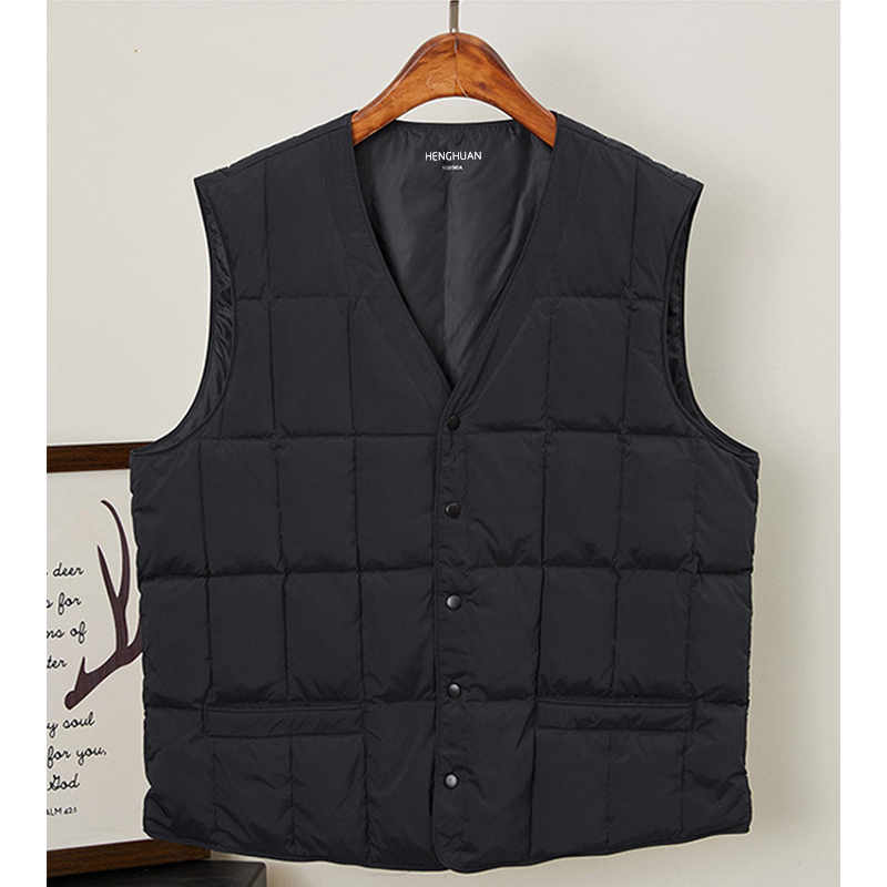 衡欢(HENGHUAN)羽绒轻量保暖马甲 RZ-MJ11/件（黑色/XXL码)高清大图