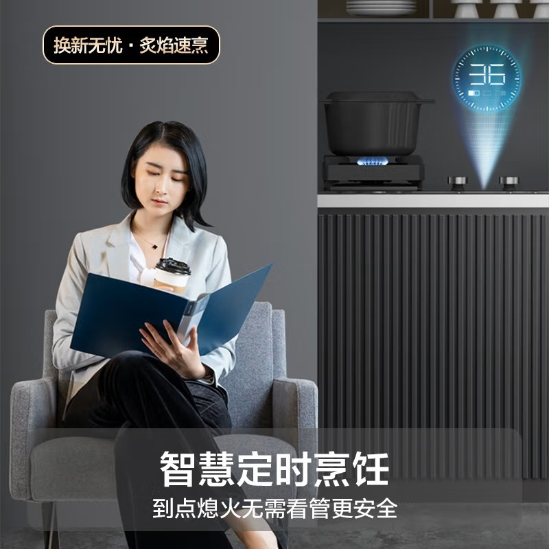 华帝(vatti)燃气灶i10079B煤气灶双灶家用嵌入式煤气炉定时5.2KW猛火灶 天然气