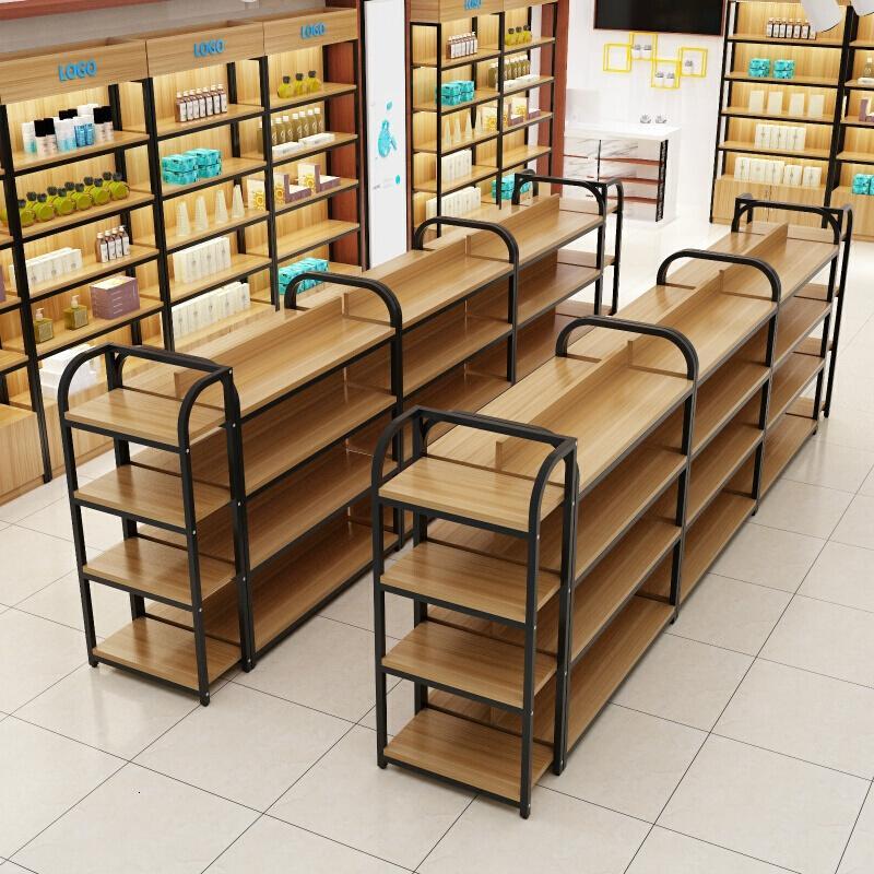 超市中岛货架商店小卖部便利店零食中岛展示柜双面展柜自由组合中岛柜