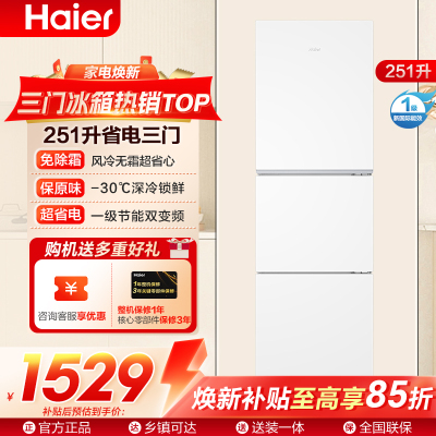 海尔冰箱BCD-251WGHC3E7WV