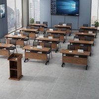晋舰折叠桌培训桌办公桌可移动拼接会议桌双人长条桌 1200*500*750