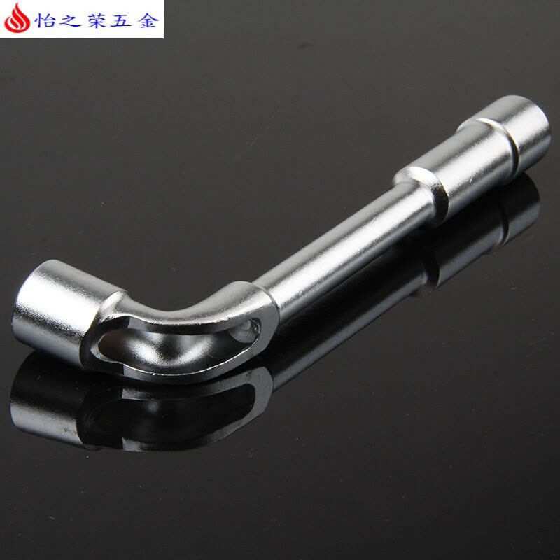 烟斗扳手l型套筒弯头外六角汽车工具 省力穿孔双头7字扳手6-19mm 6mm图片