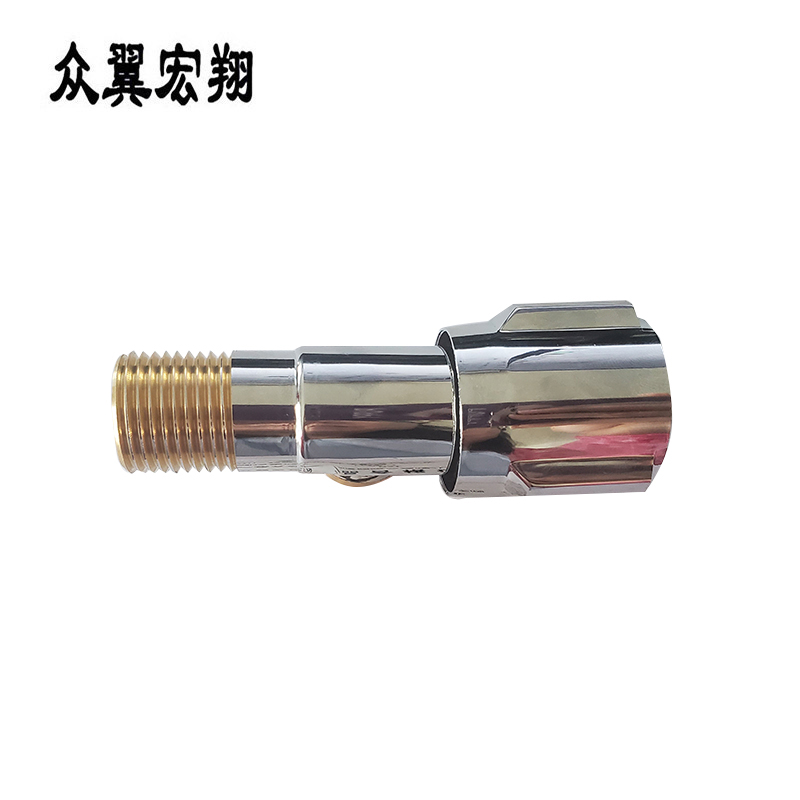 众翼宏翔 加厚铜质三角阀八字阀 4分 个高清大图