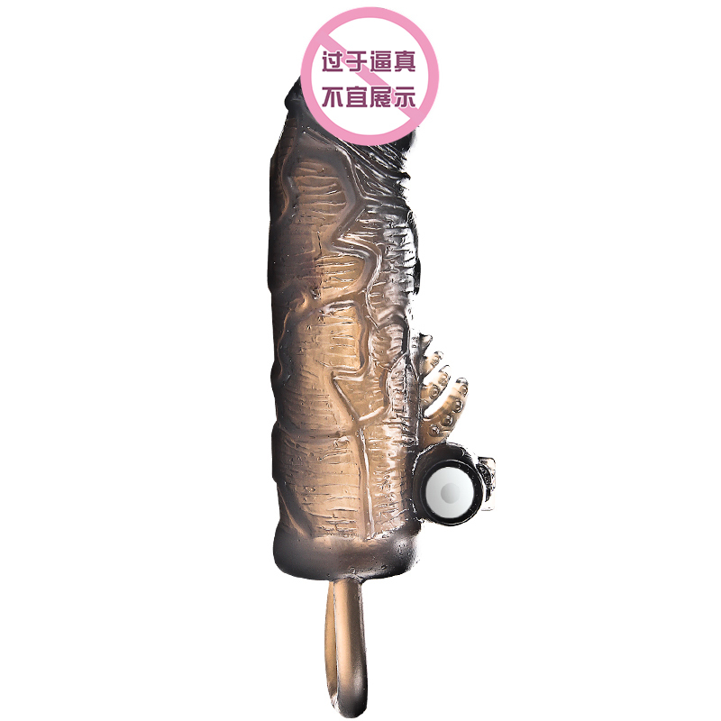 狼牙套男用仿真茎套加粗加长增大增粗硬调情趣用具阳具棒硬 肌霸锚不震动