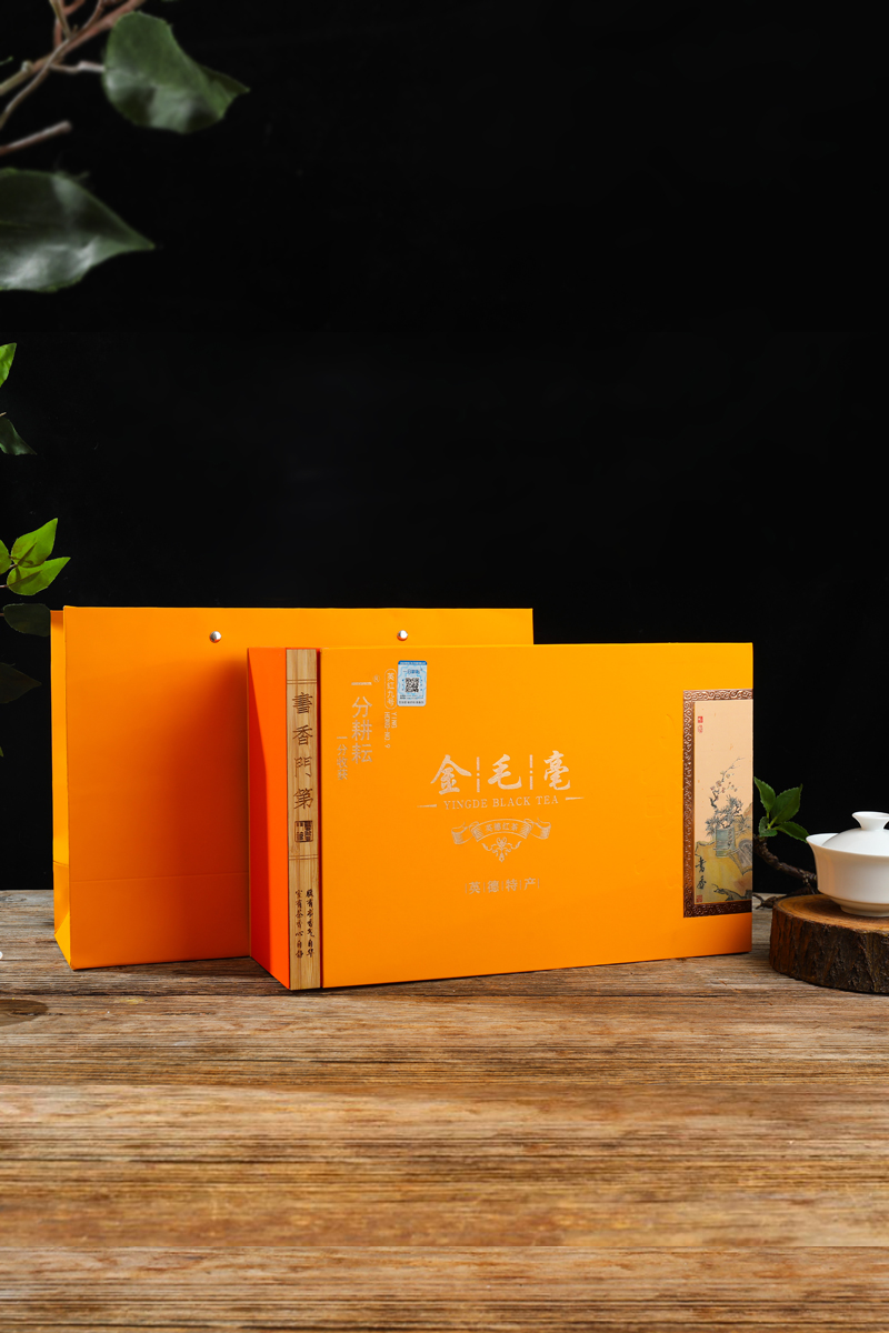 金毛毫特级礼盒装 英红九号1959英德红茶英红9号工夫茶叶250克/盒高清大图