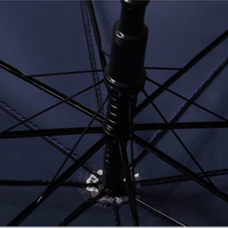 天堂防风雨伞长柄13024E碰8K伞下124CM雨伞半自动男士商务伞大伞藏青高清大图