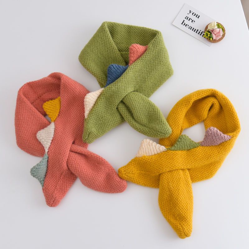 宝宝围巾冬季男女童柔软保暖小童毛线围巾儿童百搭小孩围脖韩版潮云