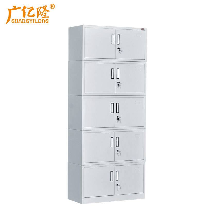 广亿隆钢制办公柜档案柜资料柜文件柜铁皮柜五节柜高清大图