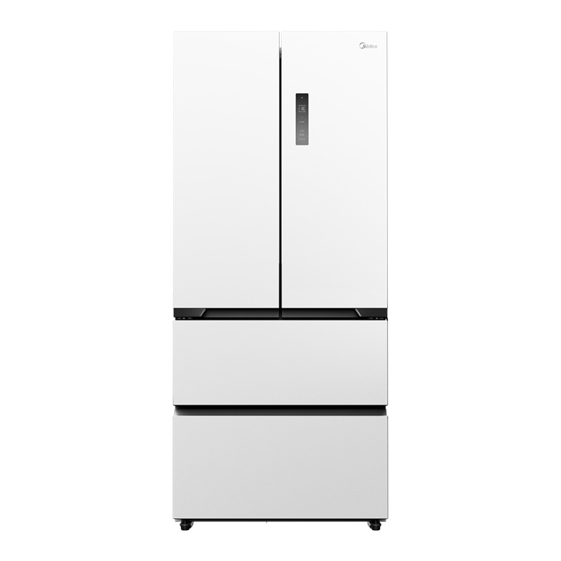 美的冰箱508法式多门60cm超薄零嵌入双系统底部散热冰箱 BCD-508WUFPZM(E)星尘白高清大图