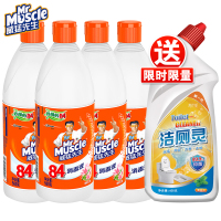 威猛先生84消毒液室内家用杀除菌漂白剂大桶八四消毒水含氯 4瓶×500克 或700克x3瓶随机发货