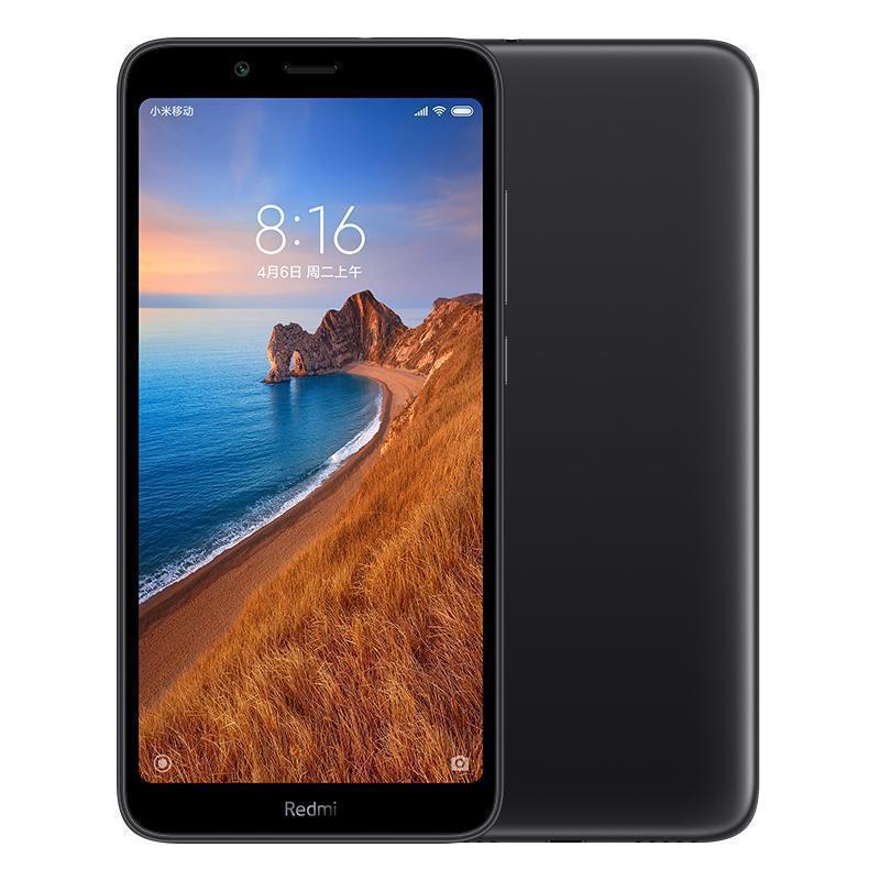 小米 (MI) Redmi 7A 4000mAh超长续航 AI人脸解锁 2GB+32GB 磨砂黑 大电量大音量拍照游戏智能手机 双卡双待 小米 红米移动联通电信全网通4G手机高清大图