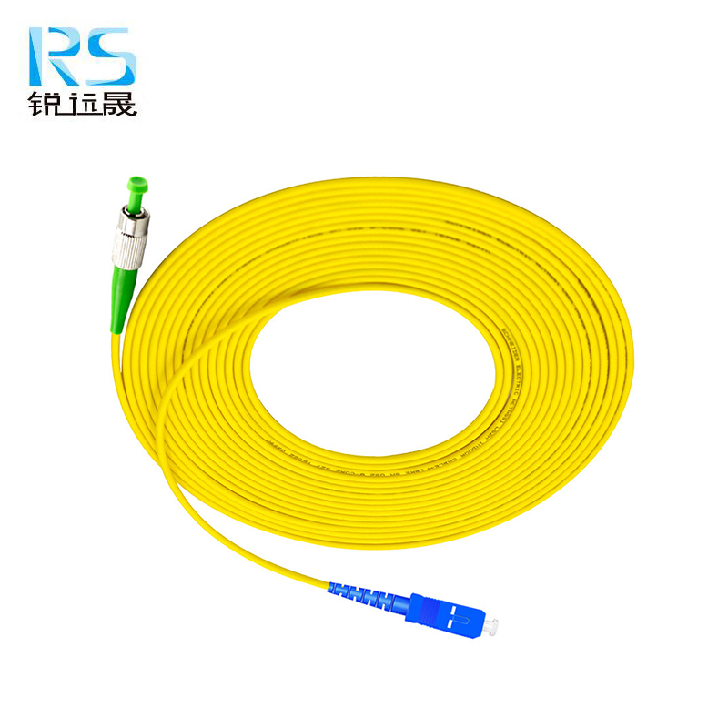 锐远晟 单模光纤尾纤 FC/APC-SC/UPC-5m 10根/包高清大图
