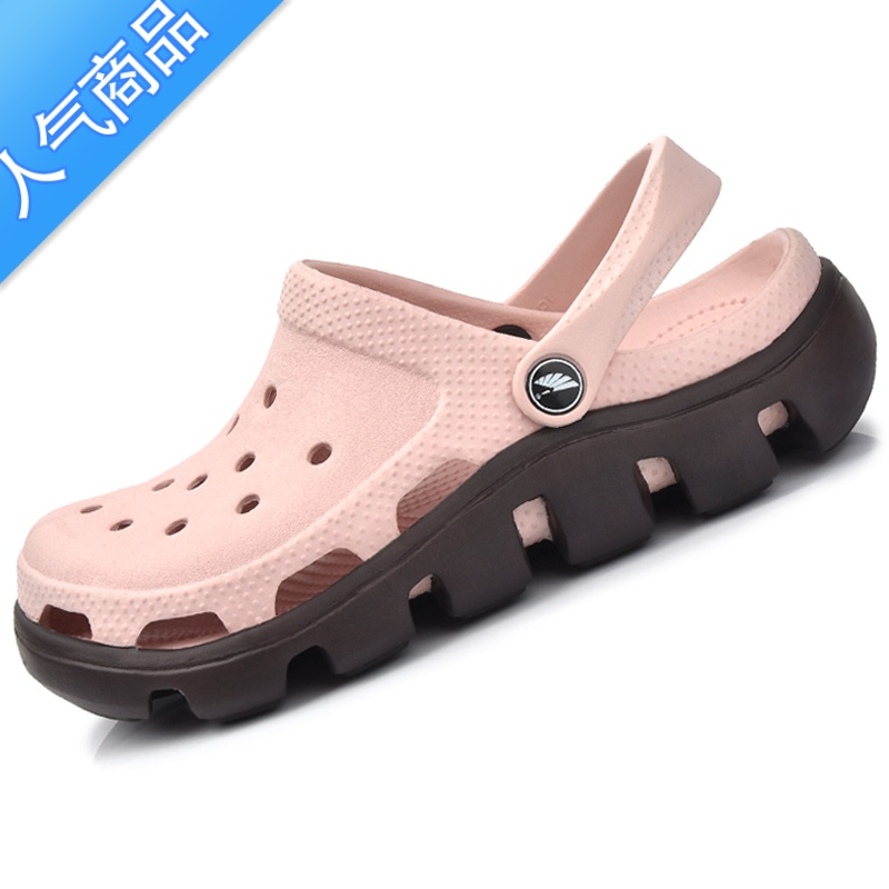 SUNTEK2023新款迪特厚底沙滩鞋情侣洞洞鞋女鞋男鞋夏季防滑大码凉鞋拖鞋高清大图
