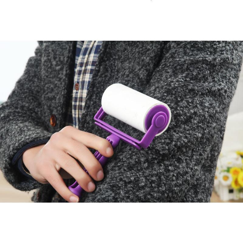 粘毛器可撕式粘尘纸滚刷吸粘毛去除毛器衣物衣服黏沾毛刷滚筒