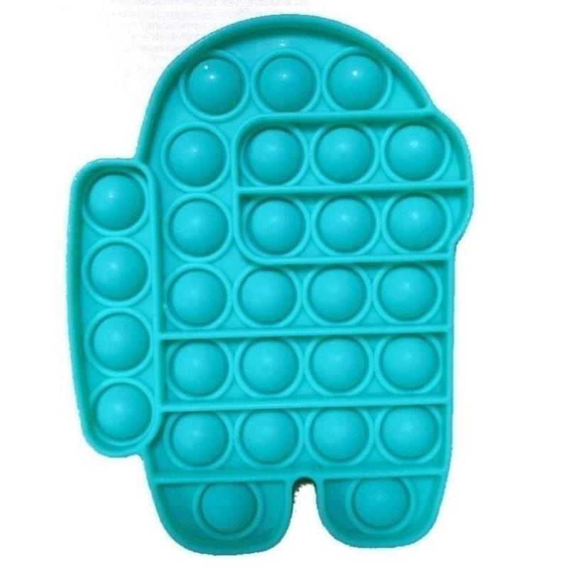 灭鼠先锋桌面益智玩具 push pop it fidget 硅胶按压球太空狼人杀 中号15cm太空人-黄色