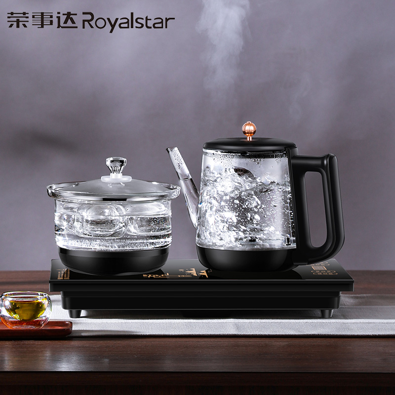 荣事达Royalstar电动自动上水电水壶 嵌入式 煮茶器电茶炉 热水壶电热水壶烧水壶消毒养生套装 RS-GL08T1