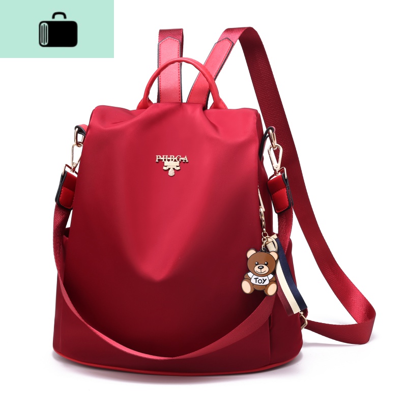 防盗单双肩包女2020新款潮时尚牛津布帆布书包多用旅游女士小背包NEW LAKE高清大图