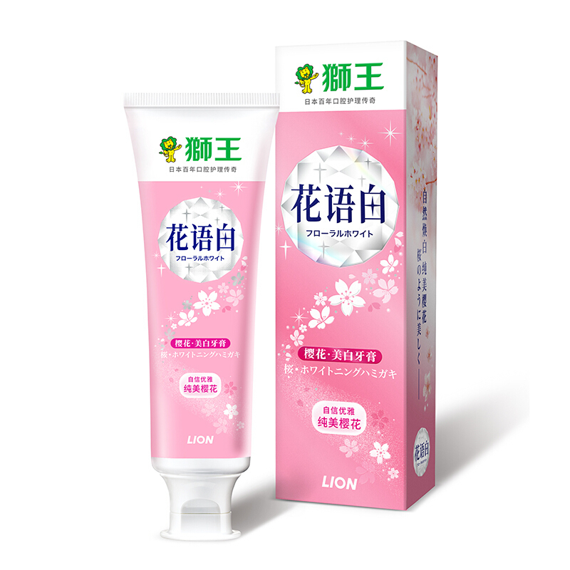狮王(Lion)花语白樱花牙膏140g