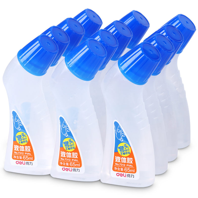 得力(deli)9071学生手工白胶 60ml/瓶 5瓶装