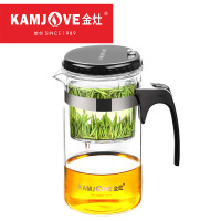 KAMJOVE/金灶 TP-200飘逸杯 茶道杯 耐热玻璃茶壶茶具 过滤泡茶壶 办公室壶花茶壶 冲茶器 泡茶器1L大容量