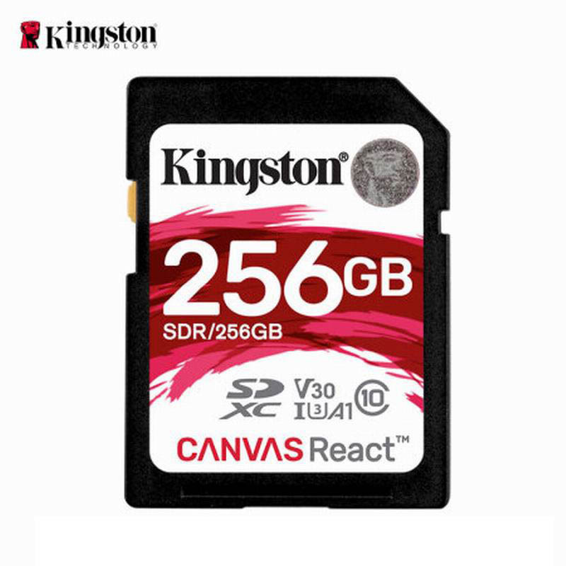 金士顿(Kingston) SD卡256G 红卡A1 U3 V30 SDR/256G(读100m/s写80m/s)