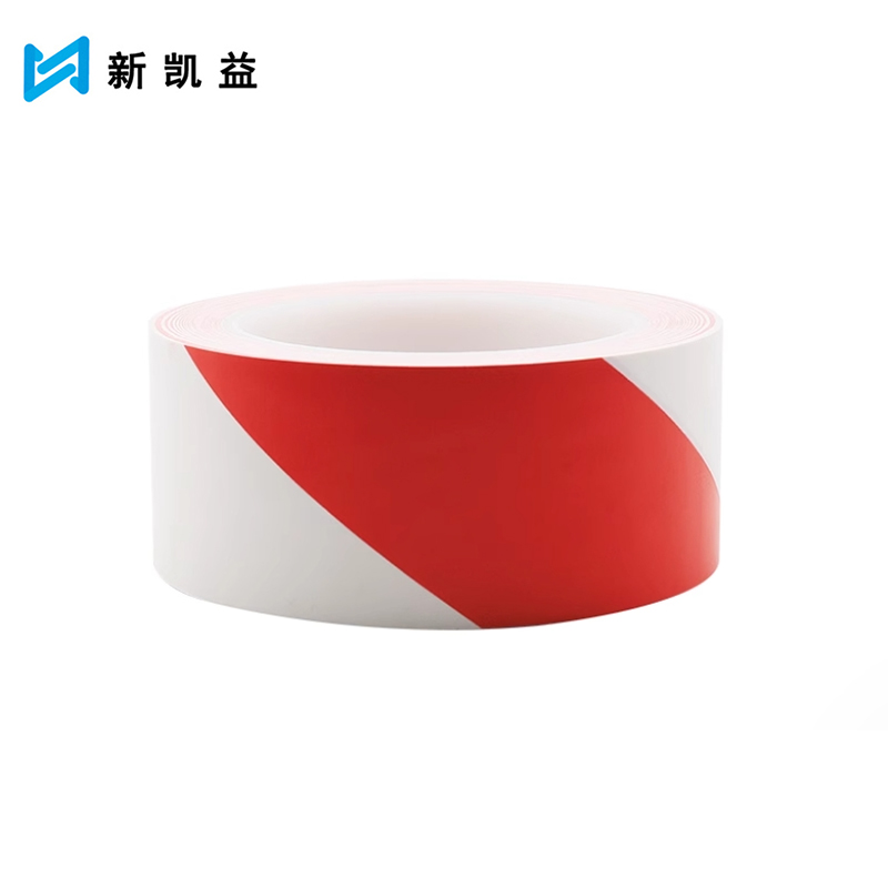 新凯益 警示胶带地板红白色PVC标识胶带 宽120mm 卷高清大图