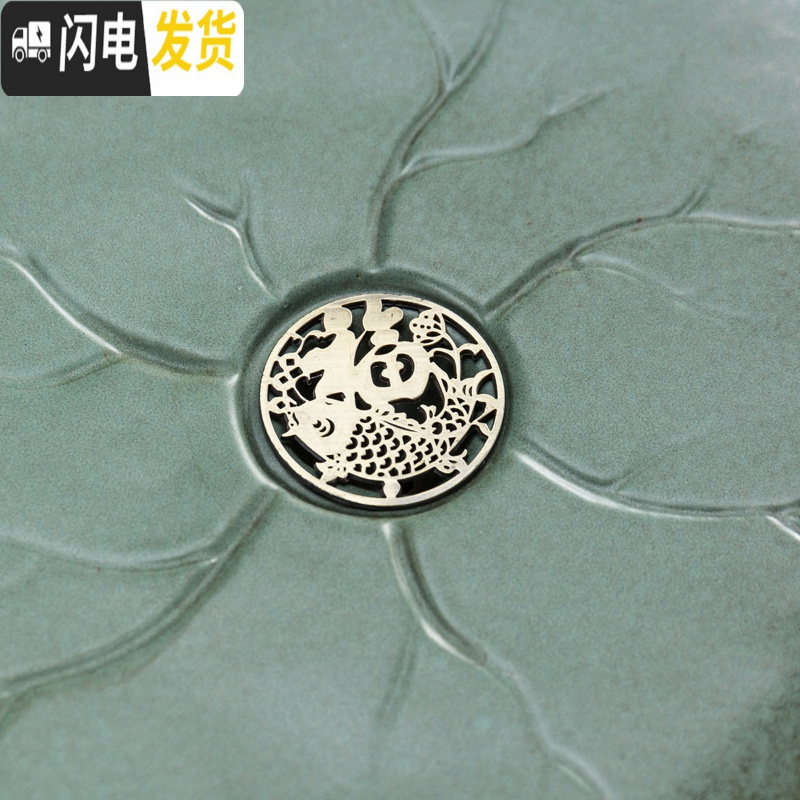 三维工匠家用创意干泡台日式简易陶瓷茶盘荷花功夫茶具托盘粗陶储水小套装 西施壶15头+陶瓷茶盘