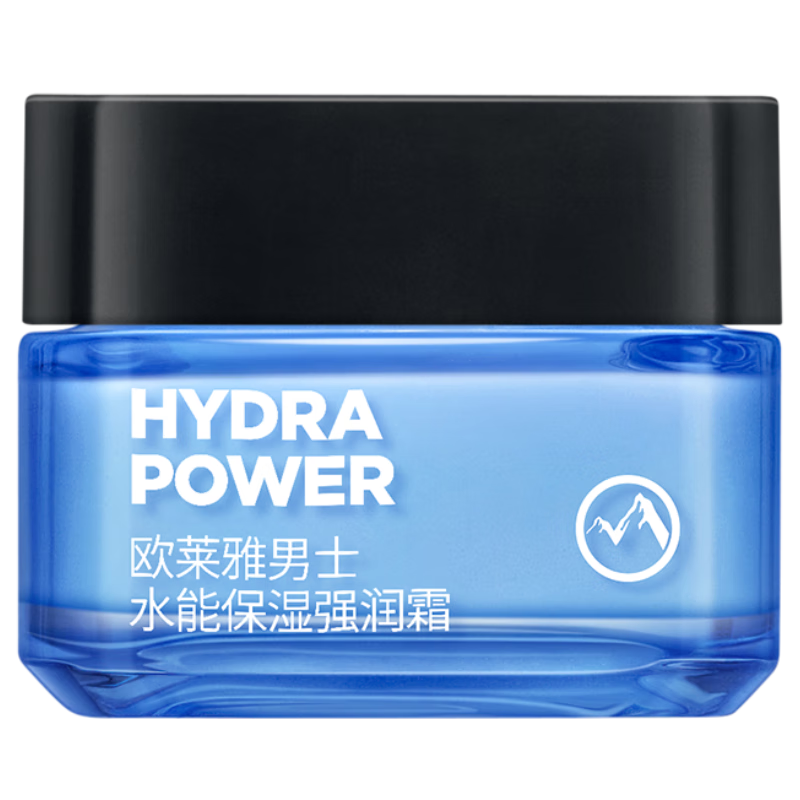 欧莱雅男士水能保湿强润霜50ml(补水保湿乳 滋润营养 舒缓肌肤 男士面霜护肤霜)