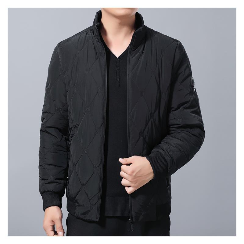 yuansu新款男士秋冬薄棉衣爸爸装短款防寒棉服中老年男装夹克棉袄外套