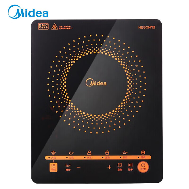 美的(Midea) C21-RT2171电磁炉多功能大功率 触控黑晶面板