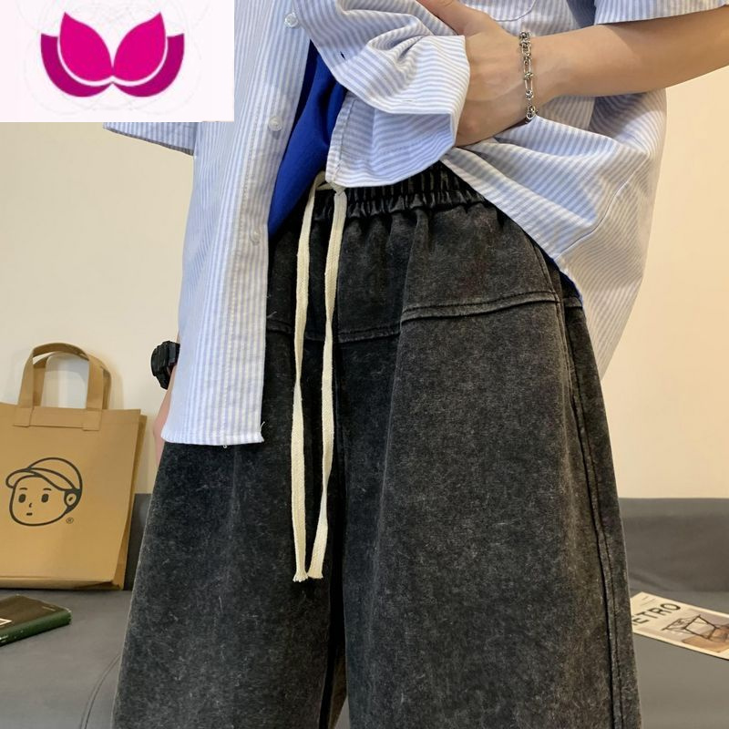七斓oversize美式运动短裤男夏季水洗大码休闲五分裤高街潮牌