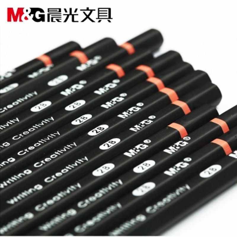 晨光 M&G 蓝/黑色笔杆2B铅笔 AWP34601