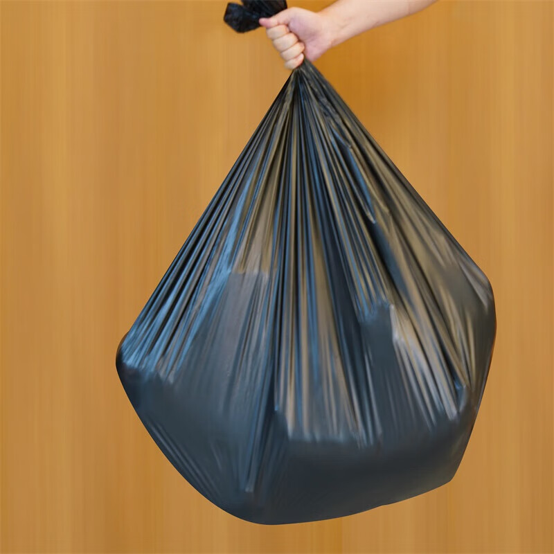 科力普 COLIPU 加厚型垃圾袋 平口式 90cm*100cm 2s (黑色) 10只/包 50包/箱(计价单位:包)高清大图